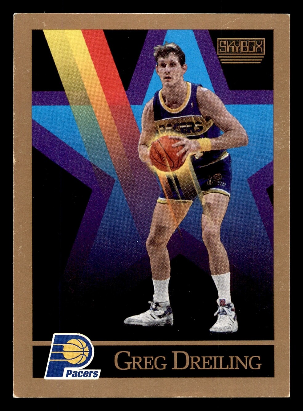 1990-91 SkyBox #387 Greg Dreiling Indiana Pacers